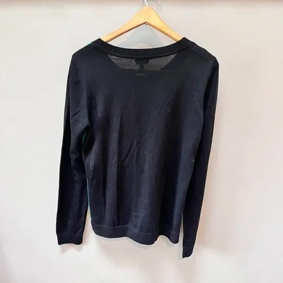 Talbots‎ 100% Merino Wool Block Color Cardigan Sweater- Size M - Picture 3 of 3